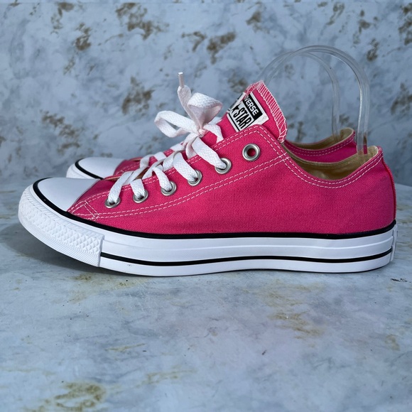 Converse All Star Chuck Taylor Women's Size 9 Shoes Pink White Low Top Sneakers - Picture 4 of 9